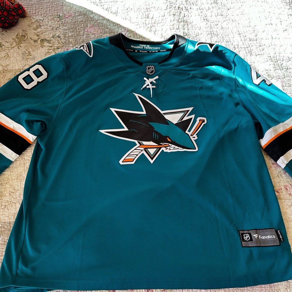 Fanatics NHL San Jose Sharks Tomas Hertl Jersey Size: XXXL